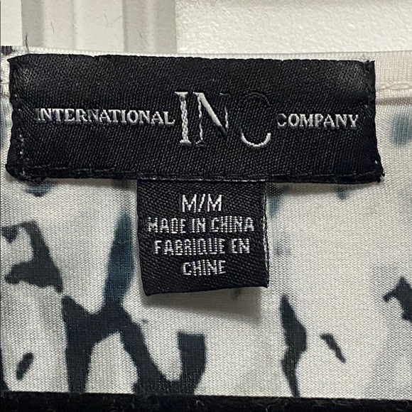 INC Early 2000s Whimsy Animal Print Patterned Babydoll Blouse - Picture 6 of 6